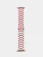 Розовый металлический ремешок для Apple Watch 42, 44, 45, 49 мм