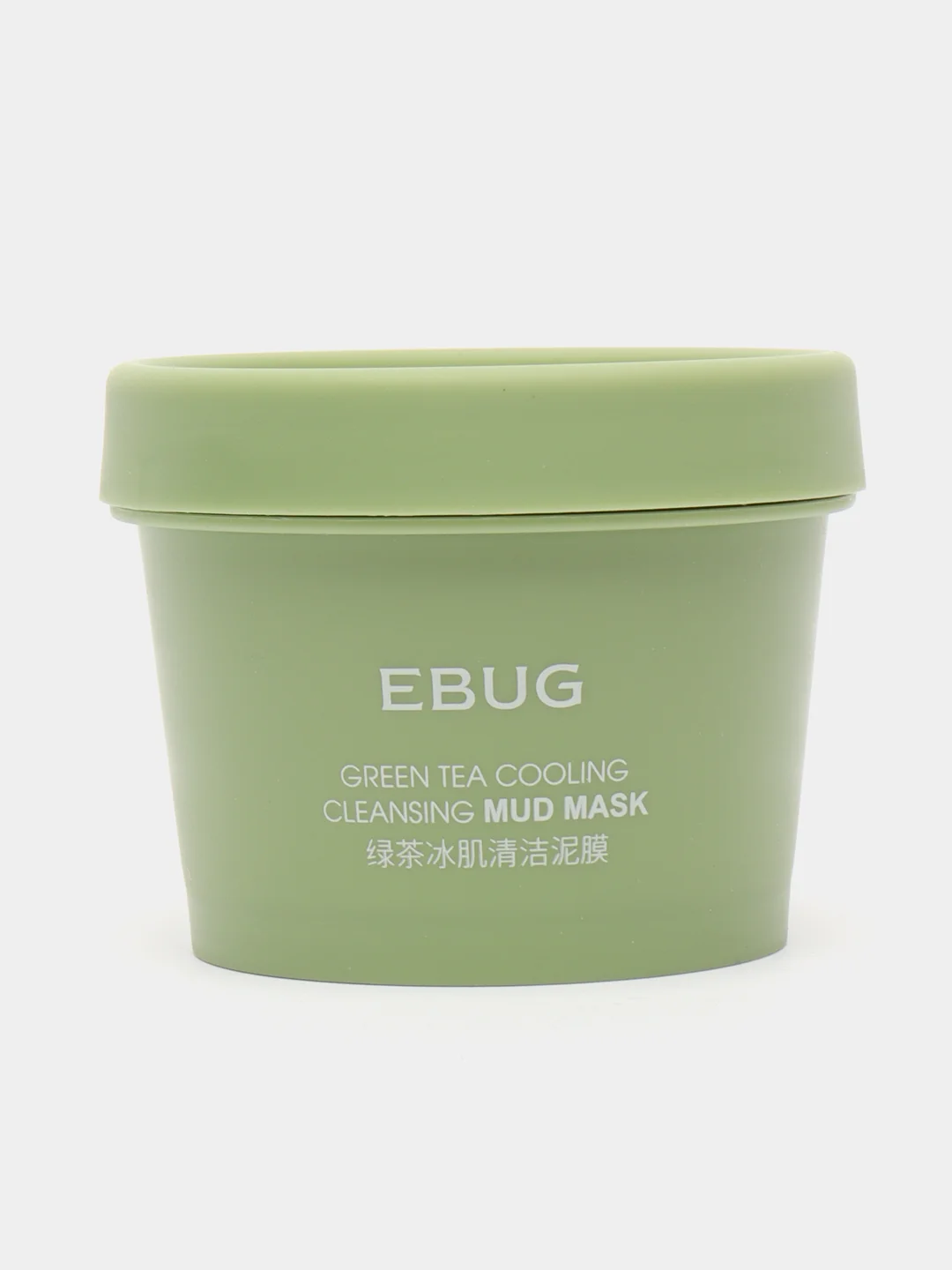 Зеленый ebug/охлаждающая грязевая маска/С экстрактом Зеленого Чая/Green Tea/100 г