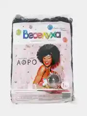 Парик "Афро" кудрявый  черный, пышный,дискотека 90-х