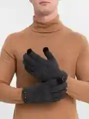 Серый перчатки мужские, сенсорные