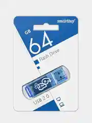 Флешка Smartbuy 64GB Glossy Blue (SB64GBGS-B)