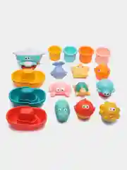 Игрушки для ванной для малышей, фигурки для купания детские набор, BRAUBERG KIDS, 665187