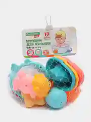 Игрушки для ванной для малышей, фигурки для купания детские набор, BRAUBERG KIDS, 665187