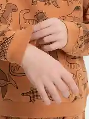 Коричневый костюм для мальчика, детский, хлопковый