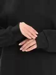 Черный толстовка женская на флисе