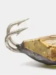 Лимонный мормышка для рыбалки, зимняя "Коза", чертик крючок Kumho, с коронкой и латунным шаром