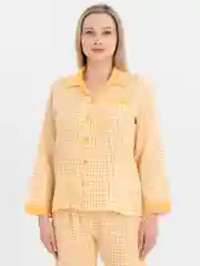 Желтый комплект для сна, пижама