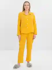 Желтый комплект для сна, пижама