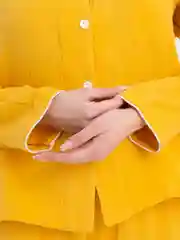 Желтый комплект для сна, пижама