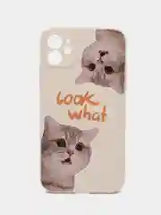 Бежевый чехол для iPhone 11 12 13 14 15 Pro Max Plus mini 7 8 XR X XS Max с принтом коты айфон
