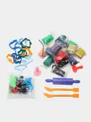 Пластилин, тесто для лепки Brauberg Kids, 40 штук, 2000г, 12 формочек, 2 стека, 106724