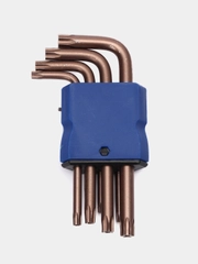 Набор имбусовых ключей TORX (ТОРКС), звездочки с отверстием, 9 предметов, 10-50 мм