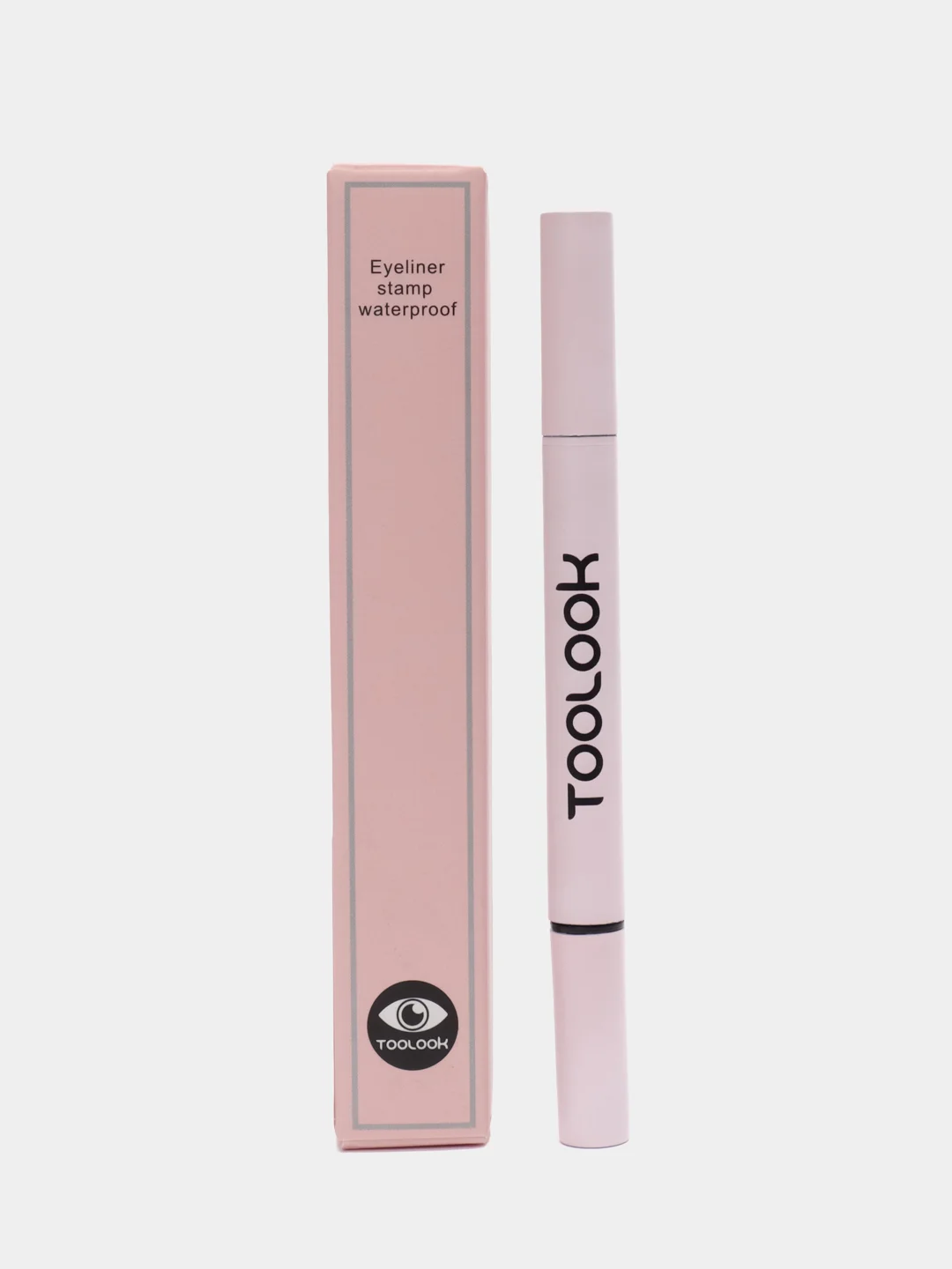 Розовый цветная подводка-фломастер для глаз TooLook, со штампом "Сердце"