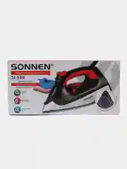 Утюг Sonnen SI-588, 2200 Вт, керамическое покрытие, паровой удар, черный, красный, 455279