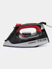 Утюг Sonnen SI-588, 2200 Вт, керамическое покрытие, паровой удар, черный, красный, 455279