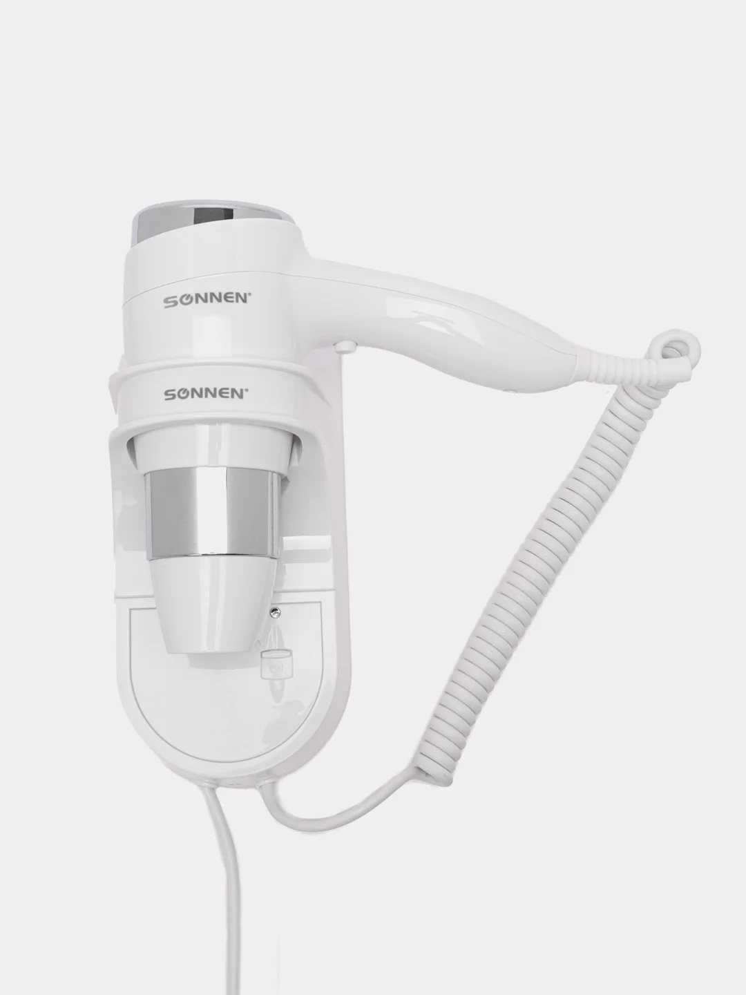 Фен для волос настенный Sonnen HD-2112 EXTRA POWER, 1600 Вт, 2 скорости белый хром, 608480