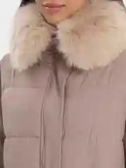 Бежевый куртка женская, зимняя