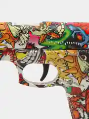 Зеленый пистолет стреляющий орбизами, orbeez gun, гидробол, гидрогелиевое оружие