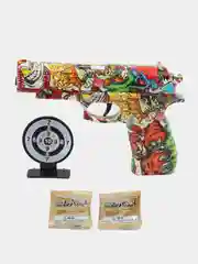 Зеленый пистолет стреляющий орбизами, orbeez gun, гидробол, гидрогелиевое оружие