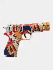 Зеленый пистолет стреляющий орбизами, orbeez gun, гидробол, гидрогелиевое оружие