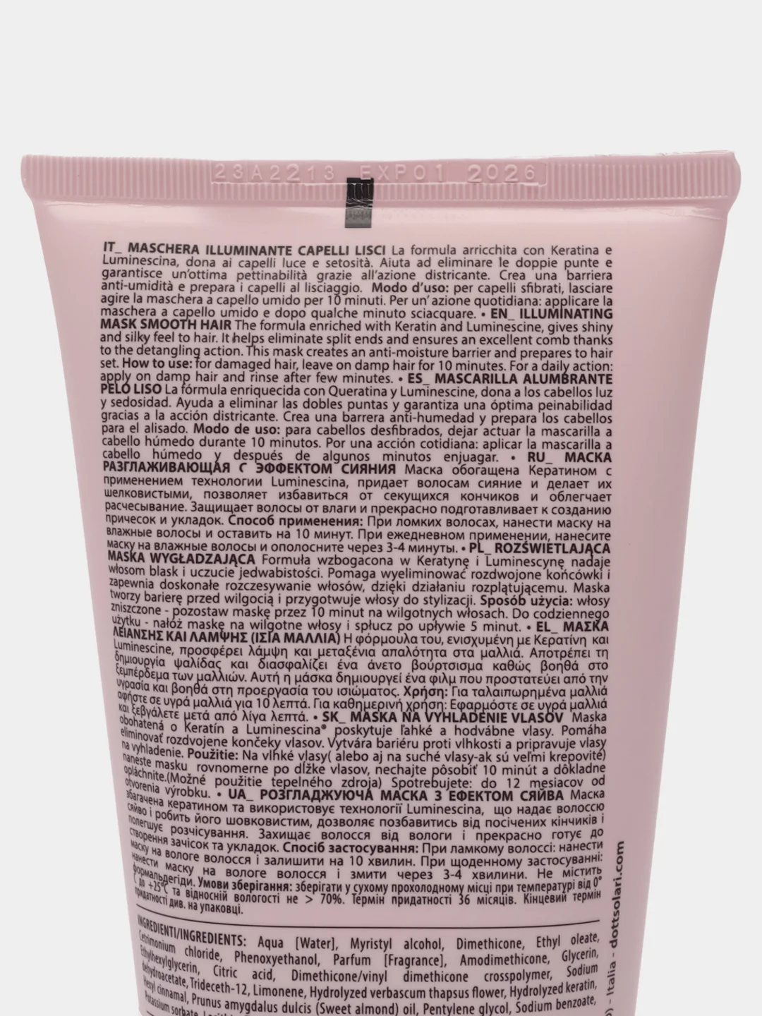 Маска для гладкости и блеска волос GLAM SMOOTH HAIR, Dott.Solari, 175 мл