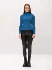 Синий водолазка женская