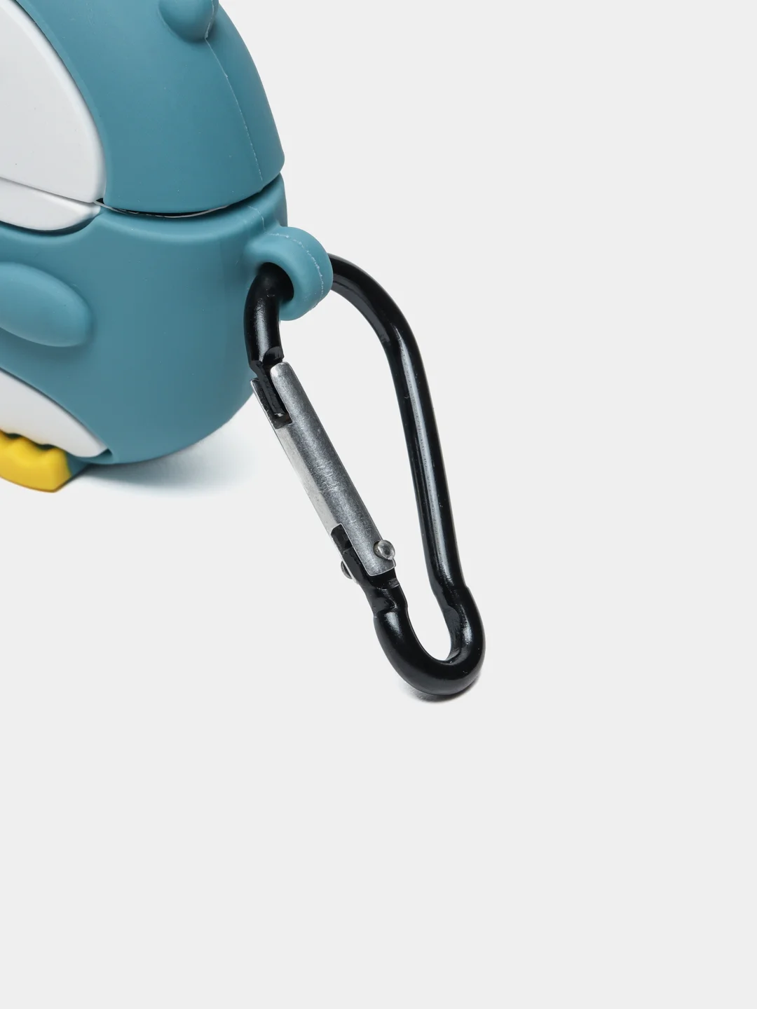 Вишнёвый чехол для беспроводных наушников Apple AirPods 1, 2, с карабином, силиконовый