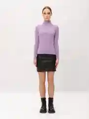 Лавандовый водолазка женская