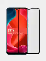 Защитное стекло для Realme C15 / C12 / C3, на весь экран