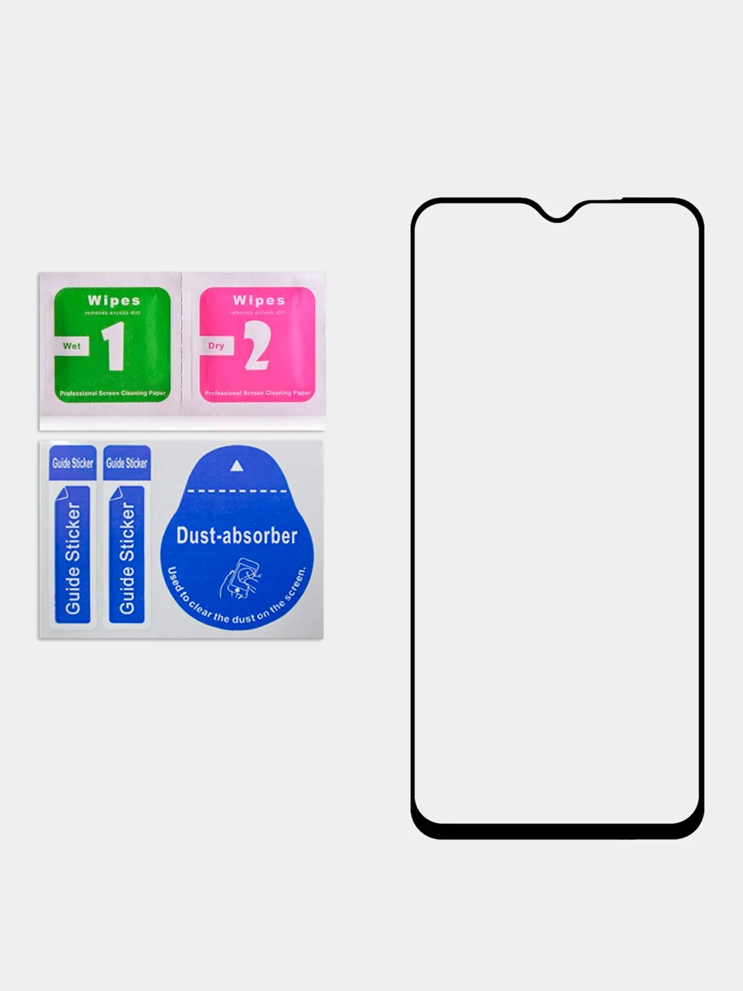 Защитное стекло для Realme C15 / C12 / C3, на весь экран