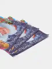 Разноцветный пакет новогодний 30*40, 3 шт