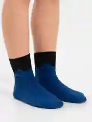 Синий носки для девочек утепленные Котик