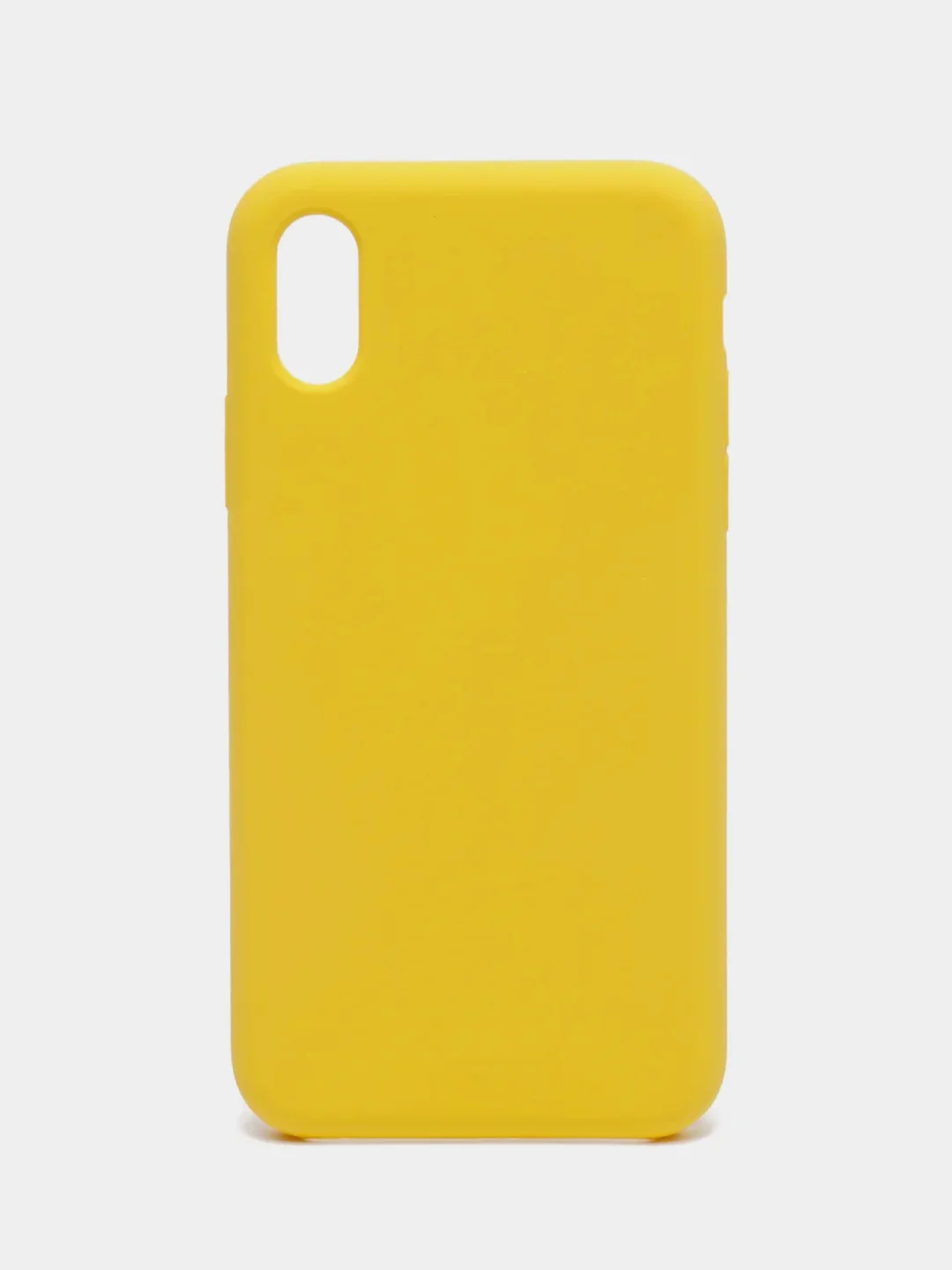 Желтый чехол Silicone Case ( Чехол силиконовый ) для iPhone X