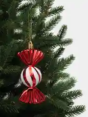 Красный набор елочных игрушек