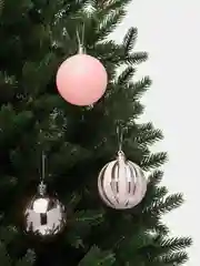 Елочные шары, розовые, 6 штук, диаметр 6 см