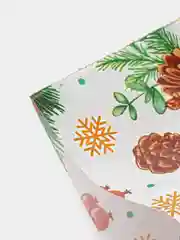 Белый пакет новогодний подарочный, 20*30 см, полиэтиленовый, с вырубной ручкой, 30 мкм