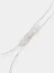 Желтый гирлянда-сетка, провода прозрачные, желтый свет, 2 х 2 и 3 х 2