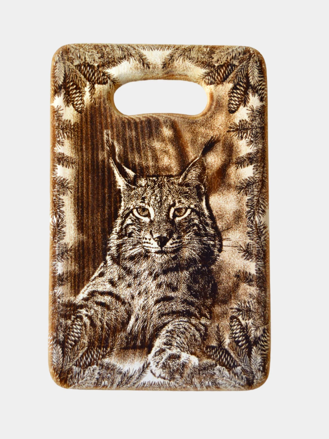 Доска разделочная деревянная из массива кедра, малая 17x27х2,2 см