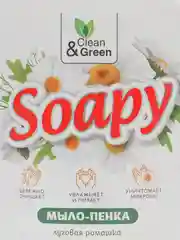 Жидкое мыло-пенка Soapy "Ромашка", пенный дозатор, 400 мл, Clean&Green