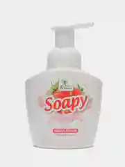 Жидкое мыло-пенка Soapy "Клубника в йогурте", пенный дозатор, 400 мл, Clean&Green