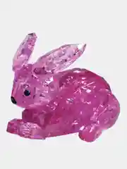 Розовый кролик 3D Crystal Blocks Puzzle (3D Пазл Магический кристал Головоломка 3D puzzle)