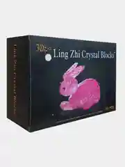 Розовый кролик 3D Crystal Blocks Puzzle (3D Пазл Магический кристал Головоломка 3D puzzle)