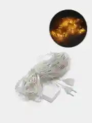 Желтый гирлянда-сетка, провода прозрачные, желтый свет, 2 х 2 и 3 х 2