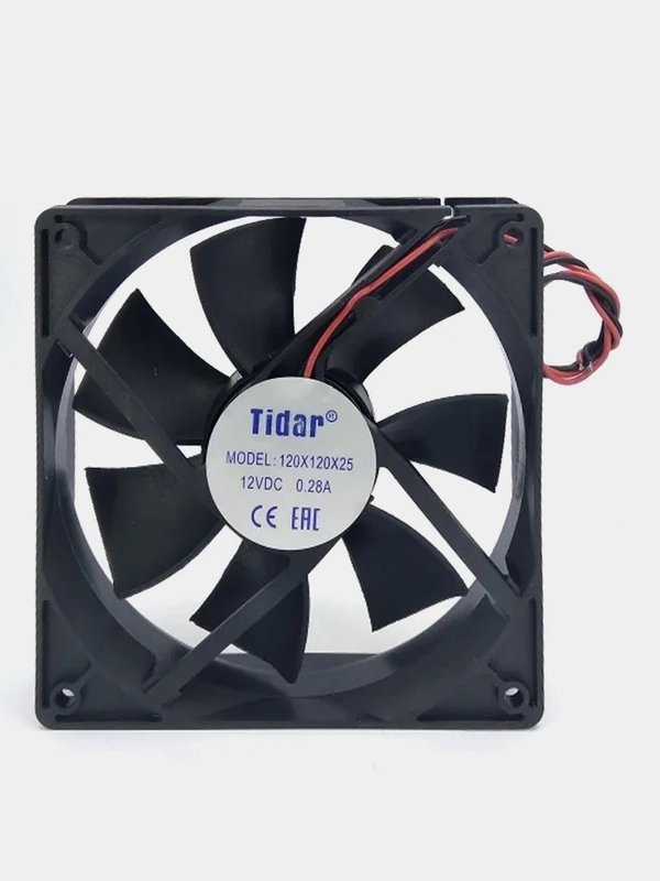 Вентилятор 120x120x25 12025MS 12VDC 2200rpm 2.4m3/min втулка кулер охлаждения