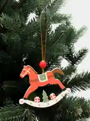 Алый ёлочная игрушка, из дерева