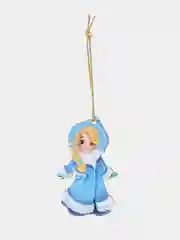 Голубой ёлочная игрушка, из дерева