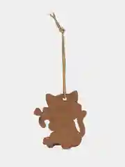 Серый ёлочная игрушка, из дерева