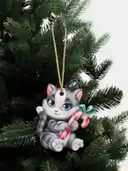 Серый ёлочная игрушка, из дерева