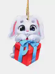 Белый ёлочная игрушка, из дерева