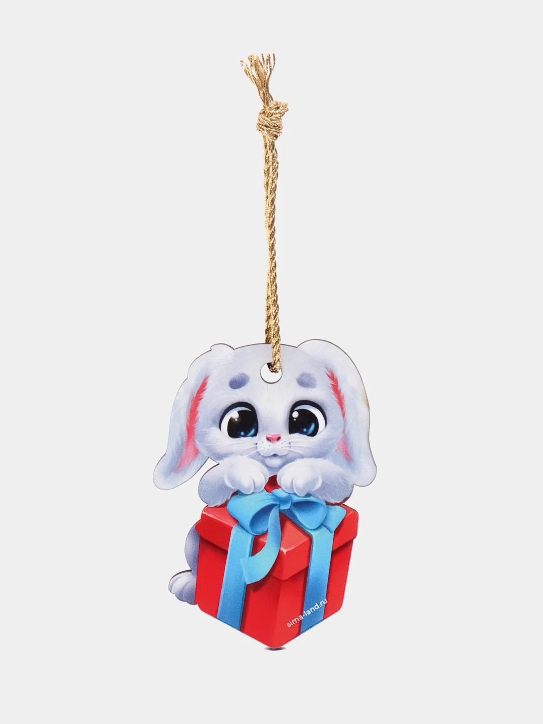Белый ёлочная игрушка, из дерева